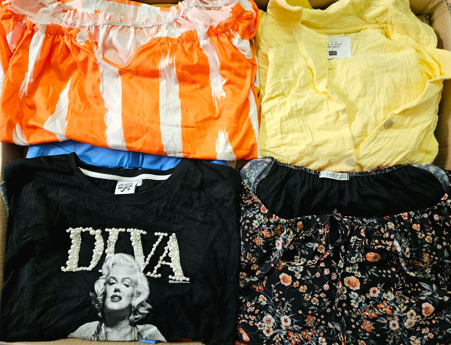 Clothing Mix Cream + Grade A Europe Large Sizes XL Women's-Men's